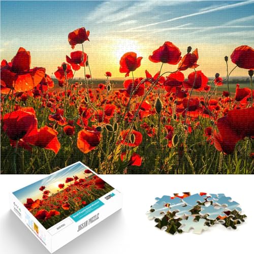 1000-Teile-Puzzle für Teenager Gehirnintelligenz-Herausforderung süchtig machendes Spielzeug Poppie EIN Kunstwerk50x70cm von QVKZLYFXN