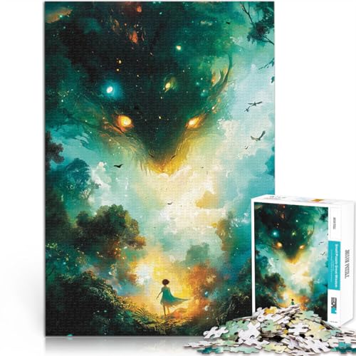 1000-Teile-Puzzle für Teenager Intellektuelles Spiel Begegnung mit einem Waldgeist Geschenke für Freunde und Familie75x50cm 1000-Teile-Puzzle für Teenager Intellektuelles Spiel Begegnung mit einem Waldgeist Geschenke für Freunde und Familie75x50cm von QVKZLYFXN