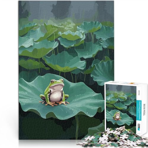 1000-Teile-Puzzle für Teenager Lernspiele DIY Spielzeug Frosch auf Seerosenblatt Lustige Aktivitäten für zu Hause, Geburtstagsgeschenk, Reisegeschenk,75x50cm 1000-Teile-Puzzle für Teenager Lernspiele DIY Spielzeug Frosch auf Seerosenblatt Lustige Aktivitäten für zu Hause, Geburtstagsgeschenk, Reisegeschenk,75x50cm von QVKZLYFXN