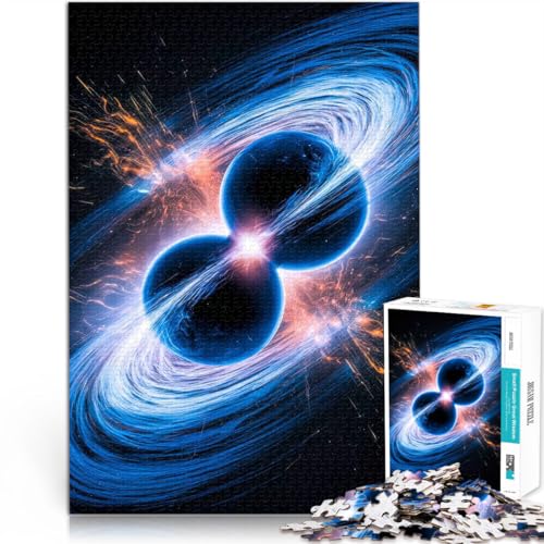 1000-Teile-Puzzle für Teenager Lernspielzeug für die ganze Familie Doppelsternkollision Geeignet für die Schreibtischdekoration38x26cm 1000-Teile-Puzzle für Teenager Lernspielzeug für die ganze Familie Doppelsternkollision Geeignet für die Schreibtischdekoration38x26cm von QVKZLYFXN