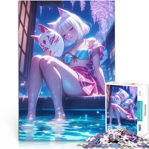 1000-Teile-Puzzle für Teenager Spiele Spielzeug Geschenk Kitsune-Mädchen am Wasser Lernspiel für Geburtstag, Weihnachten75x50cm 1000-Teile-Puzzle für Teenager Spiele Spielzeug Geschenk Kitsune-Mädchen am Wasser Lernspiel für Geburtstag, Weihnachten75x50cm von QVKZLYFXN