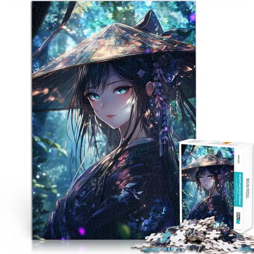 1000-Teile-Puzzle für Teenager Spielspielzeug Süßes Japanisches Anime-Mädchen Lernspiel für Geburtstag, Weihnachten38x52cm von QVKZLYFXN