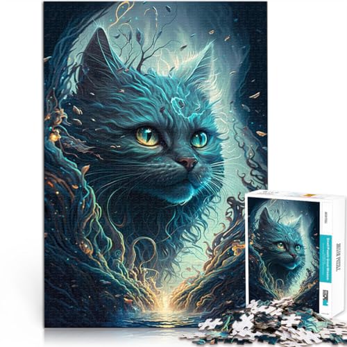 1000-Teile-Puzzle für Teenager Spielzeug für die ganze Familie Perserkatzen-Folklore Wunschliste mit dem Weihnachtsmann38x26cm von QVKZLYFXN