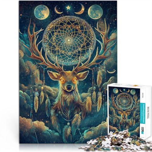 1000-Teile-Puzzle für Teenager Stressabbau – Staycation – Zeit totschlagen Fantasie magischer Hirsch tolles Geschenk50x70cm 1000-Teile-Puzzle für Teenager Stressabbau – Staycation – Zeit totschlagen Fantasie magischer Hirsch tolles Geschenk50x70cm von QVKZLYFXN