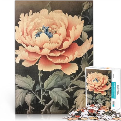 1000-Teile-Puzzle für Teenager Stressabbau – Staycation – Zeit totschlagen Pfingstrosenblüten Geeignet für die Schreibtischdekoration75x50cm 1000-Teile-Puzzle für Teenager Stressabbau – Staycation – Zeit totschlagen Pfingstrosenblüten Geeignet für die Schreibtischdekoration75x50cm von QVKZLYFXN