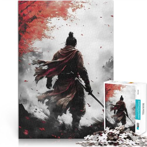 1000-Teile-Puzzle für Teenager Trainieren Sie Ihr Gehirn und Ihre Hände Sekiro Samurai Geburtstagsgeschenk, Geschenke, Wandkunst38x26cm von QVKZLYFXN