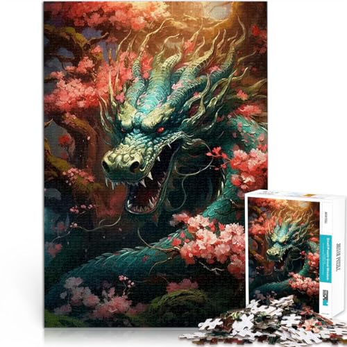 1000-Teile-Puzzle für Teenager für Lernspiel-Herausforderungsspielzeug Japanische Drachenkirsche Geeignet für die Schreibtischdekoration75x50cm 1000-Teile-Puzzle für Teenager für Lernspiel-Herausforderungsspielzeug Japanische Drachenkirsche Geeignet für die Schreibtischdekoration75x50cm von QVKZLYFXN