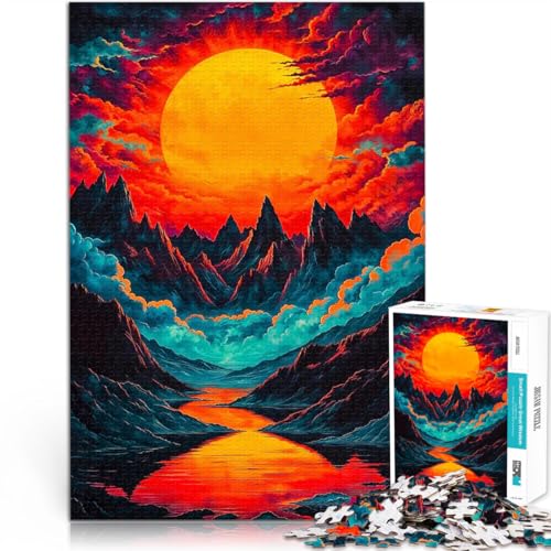 1000-Teile-Puzzle für Teenager für Lernspiel-Herausforderungsspielzeug Sonnenuntergang Berglandschaft EIN Kunstwerk38x26cm 1000-Teile-Puzzle für Teenager für Lernspiel-Herausforderungsspielzeug Sonnenuntergang Berglandschaft EIN Kunstwerk38x26cm von QVKZLYFXN