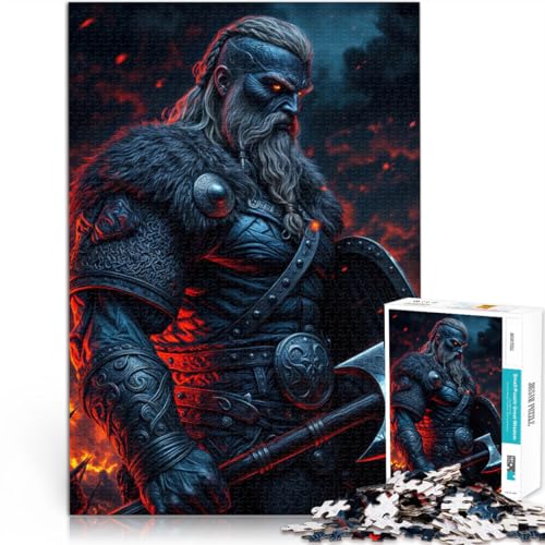 1000-teilige Puzzles für Erwachsene Anspruchsvolles Spiel und Familienspaß Epischer nordischer Krieger Geschenkideen75x50cm 1000-teilige Puzzles für Erwachsene Anspruchsvolles Spiel und Familienspaß Epischer nordischer Krieger Geschenkideen75x50cm von QVKZLYFXN
