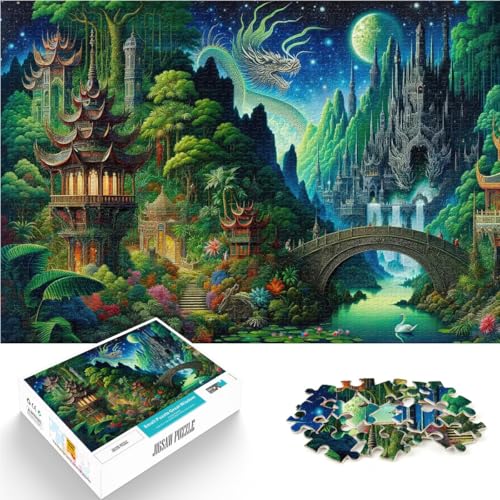 1000-teilige Puzzles für Erwachsene Anspruchsvolles Spiel und Familienspaß Verzauberte Fantasy-Kunst Geburtstagsgeschenk52x38cm 1000-teilige Puzzles für Erwachsene Anspruchsvolles Spiel und Familienspaß Verzauberte Fantasy-Kunst Geburtstagsgeschenk52x38cm von QVKZLYFXN