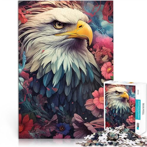 1000-teilige Puzzles für Erwachsene Anspruchsvolles Spiel und Familienspaß Weißkopfseeadler zwischen Blumen Geburtstagsgeschenke38x26cm 1000-teilige Puzzles für Erwachsene Anspruchsvolles Spiel und Familienspaß Weißkopfseeadler zwischen Blumen Geburtstagsgeschenke38x26cm von QVKZLYFXN