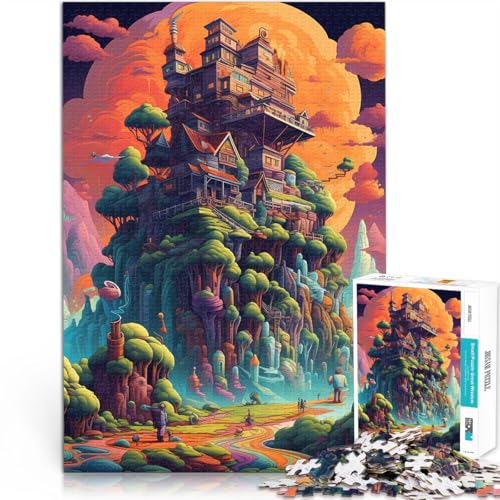 1000-teilige Puzzles für Erwachsene Dekomprimierendes intellektuelles Lernspielzeug Psychedelische Kunst Wichtelgeschenke75x50cm 1000-teilige Puzzles für Erwachsene Dekomprimierendes intellektuelles Lernspielzeug Psychedelische Kunst Wichtelgeschenke75x50cm von QVKZLYFXN