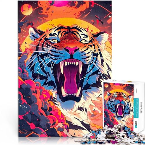 1000-teilige Puzzles für Erwachsene Dekomprimierendes intellektuelles Lernspielzeug Wilder Tiger-Anime Lustiges Geschenk75x50cm 1000-teilige Puzzles für Erwachsene Dekomprimierendes intellektuelles Lernspielzeug Wilder Tiger-Anime Lustiges Geschenk75x50cm von QVKZLYFXN