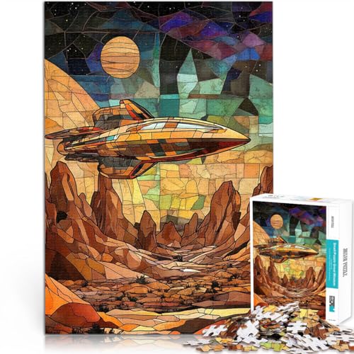 1000-teilige Puzzles für Erwachsene Denkspiel Raumschiff über Wüstenplanet Lustige Aktivitäten für zu Hause, Geburtstagsgeschenk, Reisegeschenk,52x38cm 1000-teilige Puzzles für Erwachsene Denkspiel Raumschiff über Wüstenplanet Lustige Aktivitäten für zu Hause, Geburtstagsgeschenk, Reisegeschenk,52x38cm von QVKZLYFXN