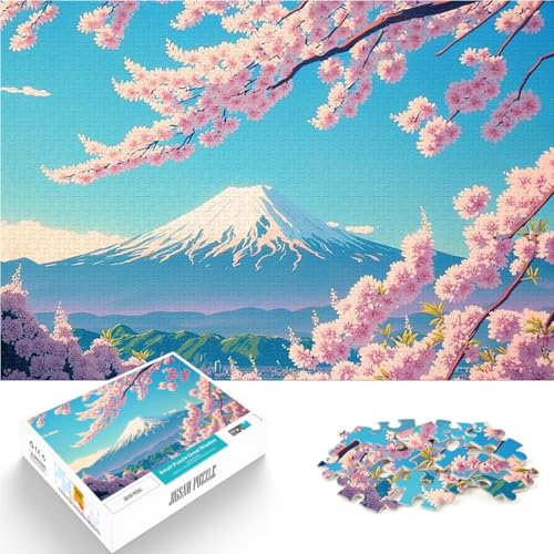 1000-teilige Puzzles für Erwachsene Handgeschwindigkeitswettbewerb Kirschblüte Japan Lernspiel für Geburtstag, Weihnachten38x52cm 1000-teilige Puzzles für Erwachsene Handgeschwindigkeitswettbewerb Kirschblüte Japan Lernspiel für Geburtstag, Weihnachten38x52cm von QVKZLYFXN