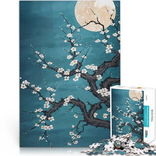 1000-teilige Puzzles für Erwachsene Herausforderndes Spiel Kirschblütenmond Lustige Aktivitäten für zu Hause, Geburtstagsgeschenk, Reisegeschenk,52x38cm 1000-teilige Puzzles für Erwachsene Herausforderndes Spiel Kirschblütenmond Lustige Aktivitäten für zu Hause, Geburtstagsgeschenk, Reisegeschenk,52x38cm von QVKZLYFXN