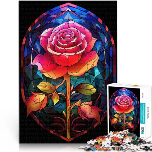 1000-teilige Puzzles für Erwachsene Lernspiel-Herausforderungsspielzeug Eine leidenschaftliche Rose Lernspiel für Geburtstag, Weihnachten38x26cm 1000-teilige Puzzles für Erwachsene Lernspiel-Herausforderungsspielzeug Eine leidenschaftliche Rose Lernspiel für Geburtstag, Weihnachten38x26cm von QVKZLYFXN