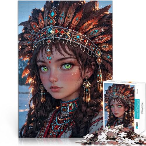 1000-teilige Puzzles für Erwachsene Lernspiele DIY Spielzeug Temperamentvolle Jungfrau aus dem Osten Tolles Geschenk für Spiele75x50cm von QVKZLYFXN