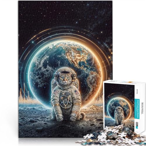 1000-teilige Puzzles für Erwachsene Lernspiele Heimdekoration Cooler Weltraumkatzenmusiker Lernspiel für Geburtstag, Weihnachten52x38cm 1000-teilige Puzzles für Erwachsene Lernspiele Heimdekoration Cooler Weltraumkatzenmusiker Lernspiel für Geburtstag, Weihnachten52x38cm von QVKZLYFXN