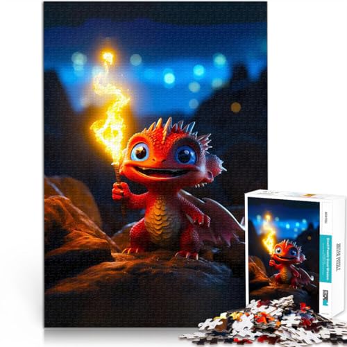 1000-teilige Puzzles für Erwachsene Quizspiel Süßer Baby-Flammendrache denn eignet ganze Familie75x50cm 1000-teilige Puzzles für Erwachsene Quizspiel Süßer Baby-Flammendrache denn eignet ganze Familie75x50cm von QVKZLYFXN