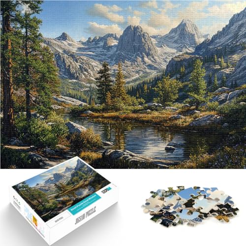 1000-teilige Puzzles für Teenager Intellektuelles Spiel Bergseelandschaft denn eignet ganze Familie38x26cm 1000-teilige Puzzles für Teenager Intellektuelles Spiel Bergseelandschaft denn eignet ganze Familie38x26cm von QVKZLYFXN