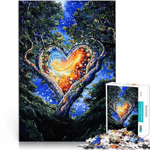 1000-teilige Puzzles für Teenager Spielzeug Lernspiele Stressabbau Eine Galaxie zwischen den Bäumen Wichtelgeschenke50x70cm von QVKZLYFXN
