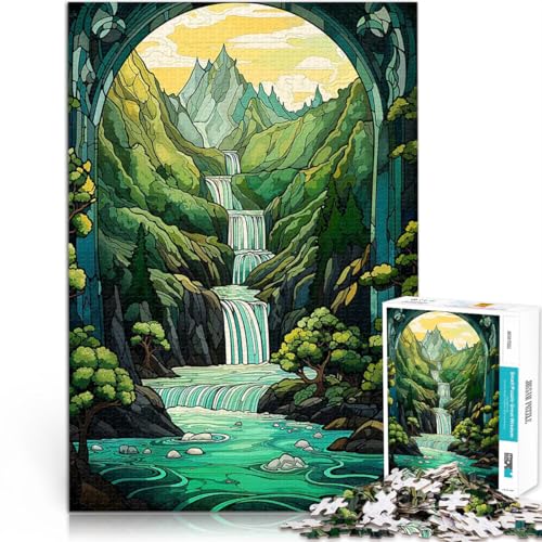 1000-teilige Puzzles für Teenager Spielzeug Lernspiele Stressabbau Surrealer Sonnenuntergangswasserfall Geburtstagsgeschenke52x38cm 1000-teilige Puzzles für Teenager Spielzeug Lernspiele Stressabbau Surrealer Sonnenuntergangswasserfall Geburtstagsgeschenke52x38cm von QVKZLYFXN