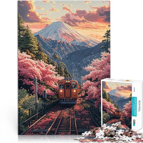 1000-teilige Puzzles für Teenager Spielzeug Lernspiele Stressabbau Zug durch Kirschblüten Verbessern Sie das Gedächtnis52x38cm 1000-teilige Puzzles für Teenager Spielzeug Lernspiele Stressabbau Zug durch Kirschblüten Verbessern Sie das Gedächtnis52x38cm von QVKZLYFXN