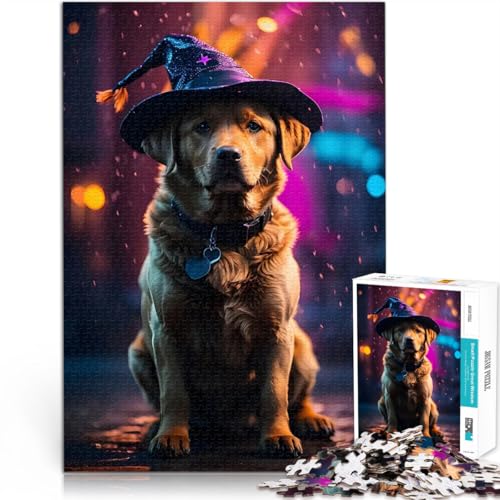 1000-teilige Puzzles für Teenager Staycation: Zeit totschlagen Labrador-Hexe Halloween Geeignet für die Schreibtischdekoration38x26cm 1000-teilige Puzzles für Teenager Staycation: Zeit totschlagen Labrador-Hexe Halloween Geeignet für die Schreibtischdekoration38x26cm von QVKZLYFXN