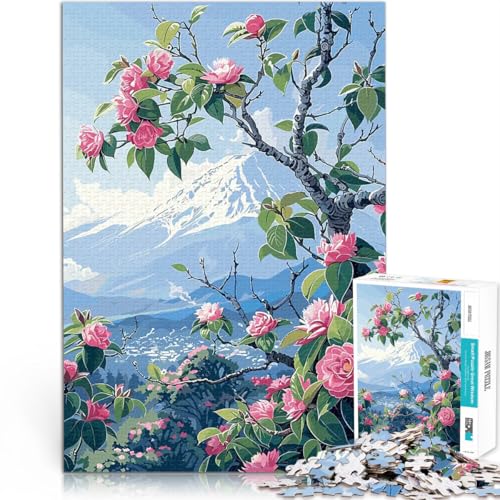 1000-teiliges Puzzle für Erwachsene Familienspiel für und Berg Fuji mit Kirschblüten Geeignet für die Schreibtischdekoration38x26cm 1000-teiliges Puzzle für Erwachsene Familienspiel für und Berg Fuji mit Kirschblüten Geeignet für die Schreibtischdekoration38x26cm von QVKZLYFXN