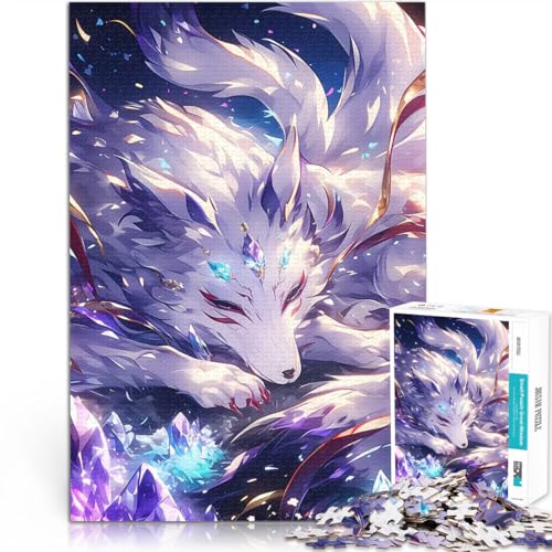 1000-teiliges Puzzle für Erwachsene Geschenke zum Suchbegriff: Herausfordernde Spiele Kristallfuchs Perfekte Dekoration38x26cm von QVKZLYFXN