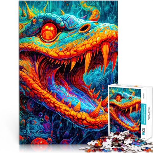 1000-teiliges Puzzle für Erwachsene Geschenke zum Suchbegriff: Herausfordernde Spiele Schlange Lernspiel für Geburtstag, Weihnachten38x26cm 1000-teiliges Puzzle für Erwachsene Geschenke zum Suchbegriff: Herausfordernde Spiele Schlange Lernspiel für Geburtstag, Weihnachten38x26cm von QVKZLYFXN