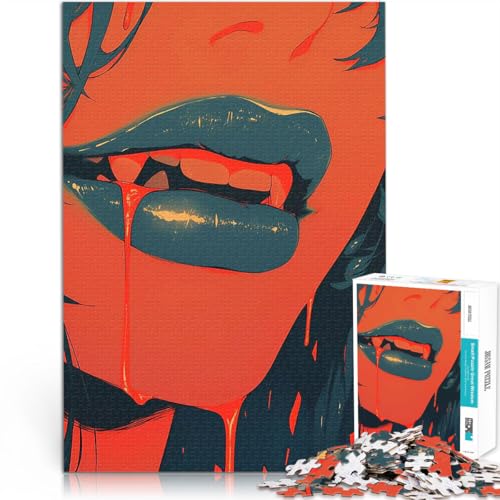 1000-teiliges Puzzle für Erwachsene Geschenke zum Suchbegriff: Herausfordernde Spiele Vampirlippen Geschenkideen75x50cm 1000-teiliges Puzzle für Erwachsene Geschenke zum Suchbegriff: Herausfordernde Spiele Vampirlippen Geschenkideen75x50cm von QVKZLYFXN
