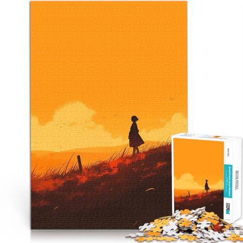 1000-teiliges Puzzle für Erwachsene Herausforderndes Spiel Silhouette Sonnenuntergang Geburtstagsgeschenk, Geschenke38x26cm 1000-teiliges Puzzle für Erwachsene Herausforderndes Spiel Silhouette Sonnenuntergang Geburtstagsgeschenk, Geschenke38x26cm von QVKZLYFXN