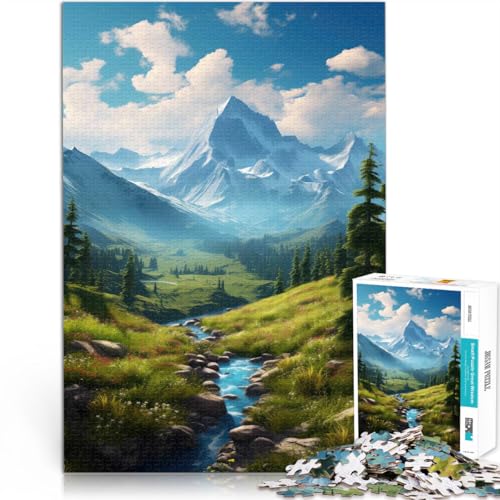 1000-teiliges Puzzle für Erwachsene Lernspiel-Herausforderungsspielzeug Berge - Emerald Escarpment Angebot als Geschenk für die ganze Familie52x38cm 1000-teiliges Puzzle für Erwachsene Lernspiel-Herausforderungsspielzeug Berge - Emerald Escarpment Angebot als Geschenk für die ganze Familie52x38cm von QVKZLYFXN
