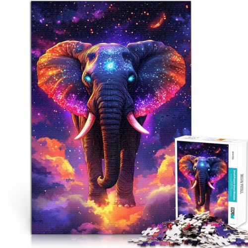 1000-teiliges Puzzle für Erwachsene Quizspiel Himmlischer Elefant am kosmischen Horizont Einzigartige Geburtstags- und Geschenkideen75x50cm 1000-teiliges Puzzle für Erwachsene Quizspiel Himmlischer Elefant am kosmischen Horizont Einzigartige Geburtstags- und Geschenkideen75x50cm von QVKZLYFXN
