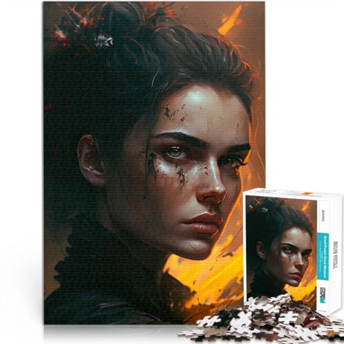 1000-teiliges Puzzle für Erwachsene Spielzeug-Intellektuelles Spiel Konzeptkunst Frauenporträt Lernspiel für Geburtstag, Weihnachten75x50cm 1000-teiliges Puzzle für Erwachsene Spielzeug-Intellektuelles Spiel Konzeptkunst Frauenporträt Lernspiel für Geburtstag, Weihnachten75x50cm von QVKZLYFXN