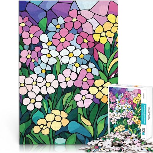 1000-teiliges Puzzle für Teenager Anspruchsvolles Spiel und Familienspaß Buntglasblumen Wunschliste mit dem Weihnachtsmann75x50cm 1000-teiliges Puzzle für Teenager Anspruchsvolles Spiel und Familienspaß Buntglasblumen Wunschliste mit dem Weihnachtsmann75x50cm von QVKZLYFXN