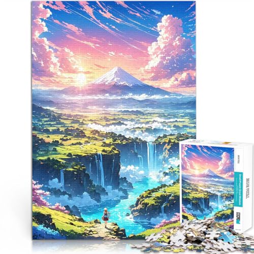 1000-teiliges Puzzle für Teenager Dekomprimierendes intellektuelles Lernspielzeug Elfenland mit passendem Poster und Quizblatt75x50cm 1000-teiliges Puzzle für Teenager Dekomprimierendes intellektuelles Lernspielzeug Elfenland mit passendem Poster und Quizblatt75x50cm von QVKZLYFXN