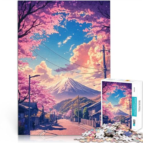 1000-teiliges Puzzle für Teenager Denkspiel Kirschblütenstraße Japan Landschaft Jedes Stück ist einzigartig – Anspruchsvolles Familienspiel75x50cm 1000-teiliges Puzzle für Teenager Denkspiel Kirschblütenstraße Japan Landschaft Jedes Stück ist einzigartig – Anspruchsvolles Familienspiel75x50cm von QVKZLYFXN