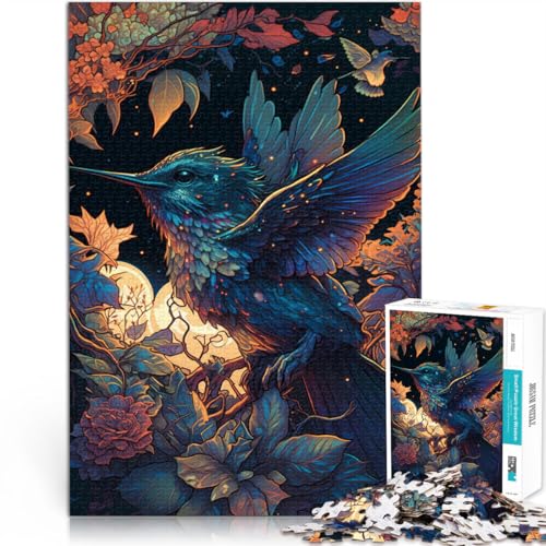1000-teiliges Puzzle für Teenager Familienspiel zum Stressabbau, schwierige Herausforderung Folklore-Kolibri EIN Kunstwerk38x26cm 1000-teiliges Puzzle für Teenager Familienspiel zum Stressabbau, schwierige Herausforderung Folklore-Kolibri EIN Kunstwerk38x26cm von QVKZLYFXN