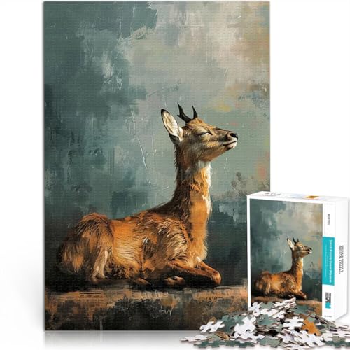 1000-teiliges Puzzle für Teenager Geschenke zum Suchbegriff: Herausfordernde Spiele Hirschportrait Geburtstagsgeschenk38x26cm 1000-teiliges Puzzle für Teenager Geschenke zum Suchbegriff: Herausfordernde Spiele Hirschportrait Geburtstagsgeschenk38x26cm von QVKZLYFXN