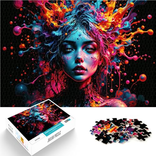 1000-teiliges Puzzle für Teenager Lernspiele DIY Spielzeug Während Mein Verstand explodiert Geburtstagsgeschenk, Geschenke75x50cm von QVKZLYFXN