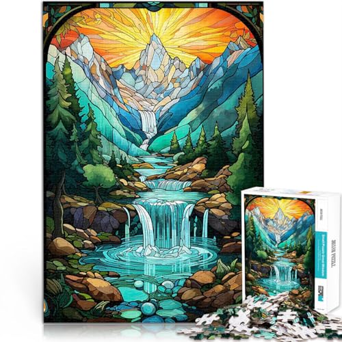 1000-teiliges Puzzle für Teenager Lernspiele Heimdekoration Surrealer Sonnenuntergangswasserfall Geschenke für Freunde und Familie75x50cm 1000-teiliges Puzzle für Teenager Lernspiele Heimdekoration Surrealer Sonnenuntergangswasserfall Geschenke für Freunde und Familie75x50cm von QVKZLYFXN
