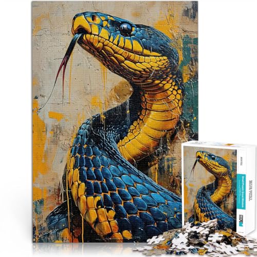 1000-teiliges Puzzle für Teenager Spielzeug Lernspiele Stressabbau Die heimtückische Schlange Lernspiel für Geburtstag, Weihnachten52x38cm 1000-teiliges Puzzle für Teenager Spielzeug Lernspiele Stressabbau Die heimtückische Schlange Lernspiel für Geburtstag, Weihnachten52x38cm von QVKZLYFXN