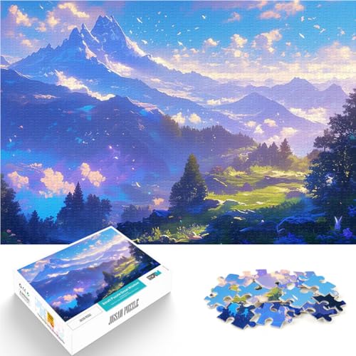 1000-teiliges Puzzle für Teenager Spielzeug Lernspiele Stressabbau Fantasie-Berglandschaft einzigartiges Herausforderungsspiel52x38cm 1000-teiliges Puzzle für Teenager Spielzeug Lernspiele Stressabbau Fantasie-Berglandschaft einzigartiges Herausforderungsspiel52x38cm von QVKZLYFXN