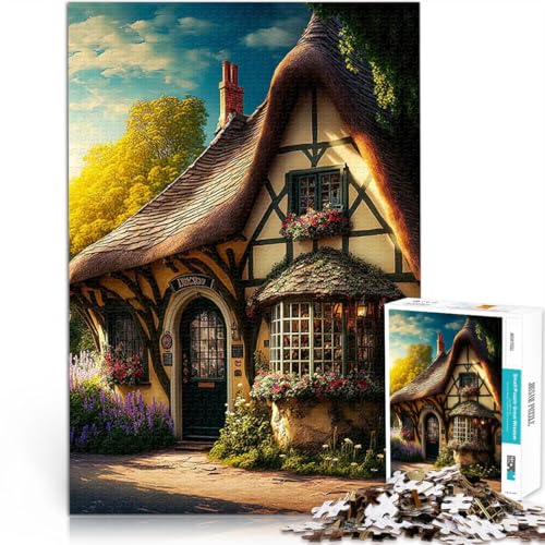 1000-teiliges Puzzle für Teenager Spielzeug Lernspiele Stressabbau Frühlingsfantasiedorf Einzigartige Wohndekoration und Geschenke52x38cm 1000-teiliges Puzzle für Teenager Spielzeug Lernspiele Stressabbau Frühlingsfantasiedorf Einzigartige Wohndekoration und Geschenke52x38cm von QVKZLYFXN
