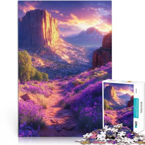 1000-teiliges Puzzle für Teenager Spielzeug Lernspiele Stressabbau Lavender Canyon Landschaft Geburtstagsgeschenk, Geschenke75x50cm 1000-teiliges Puzzle für Teenager Spielzeug Lernspiele Stressabbau Lavender Canyon Landschaft Geburtstagsgeschenk, Geschenke75x50cm von QVKZLYFXN