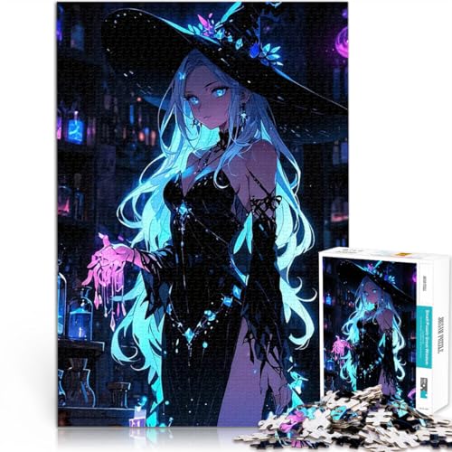 1000-teiliges Puzzle für Teenager für Lernspiel-Herausforderungsspielzeug Anime Hexe mit Zaubertrank tolles Geschenk75x50cm 1000-teiliges Puzzle für Teenager für Lernspiel-Herausforderungsspielzeug Anime Hexe mit Zaubertrank tolles Geschenk75x50cm von QVKZLYFXN