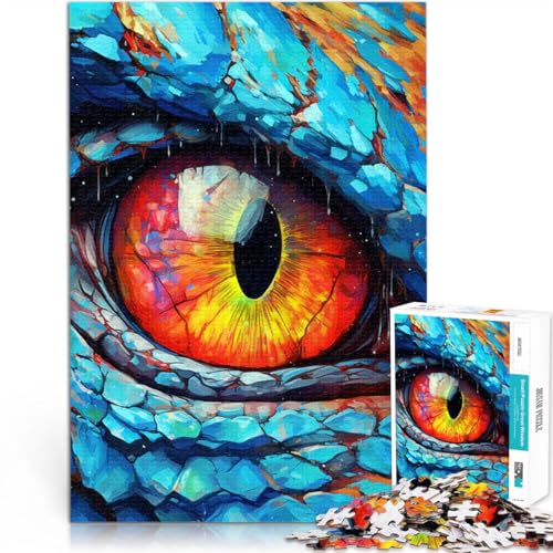 1000-teiliges Puzzle für Teenager für Lernspiel-Herausforderungsspielzeug Drachenaugenfarbe Tolle Geschenke und Spielzeuge38x26cm 1000-teiliges Puzzle für Teenager für Lernspiel-Herausforderungsspielzeug Drachenaugenfarbe Tolle Geschenke und Spielzeuge38x26cm von QVKZLYFXN